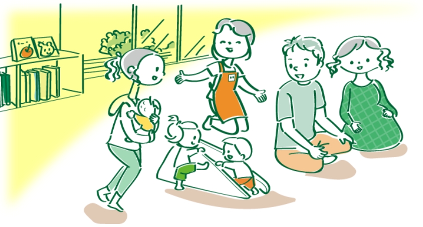 産休・育休取得者に地域子育て支援拠点をご紹介ください！